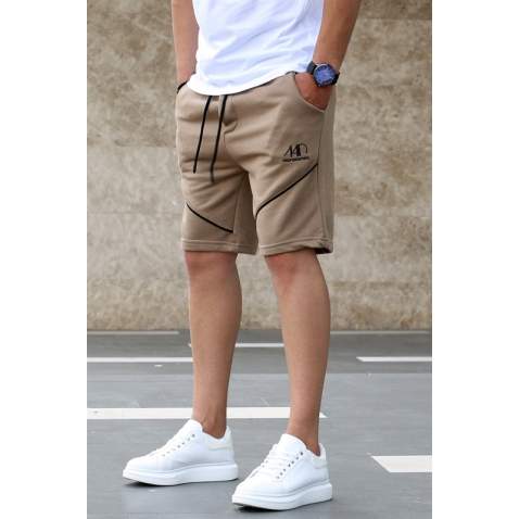 Madmext Regular Fit Men Brown Shorts 5401 - Kahverengi