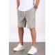 Madmext Men Printed Dye Gray Capri Shorts 5439 - Boyalı gri