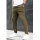 Khaki Basic Jogger Trousers 5465 - Haki