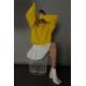 Women Yellow Knitted Basic Sweater MG1304 - Sarı