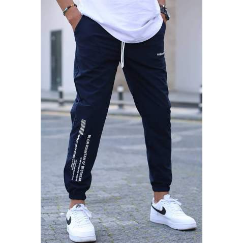 Navy Blue Cargo Pocket Jogger Trousers 5469 - Lacivert