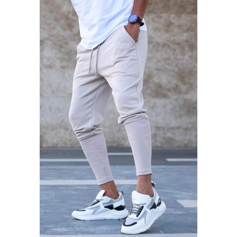 Madmext Beige Sweatpants For Men 5432 - Bej