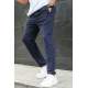 Navy Blue Basic Jogger Trousers 5465 - Lacivert