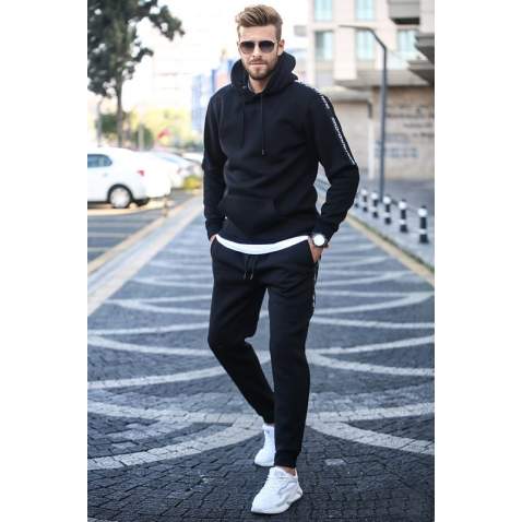 Madmext Black Tracksuit For Men 5425 - Siyah