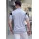 Men Dye Gray Polo T-Shirt 5855 - Boyalı gri