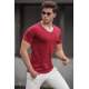 Madmext Men Maroon T-Shirt 2309 - Bordo