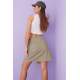 Women Beige Basic Skirt Short - Bej