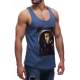 Madmext Dark Blue Bob Marley Printed T-shirt for Men 2634 - İndigo