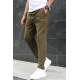 Khaki Basic Jogger Trousers 5465 - Haki