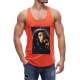 Madmext Orange Bob Marley Printed T-shirt for Men 2634 - Turuncu