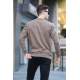 Camel Designed Knitwear Sweater 6019 - Camel