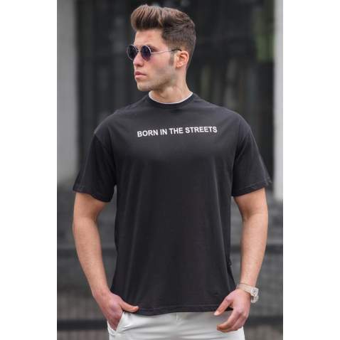 Madmext Men Black T-shirt 5219 - Siyah