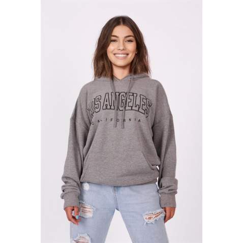 Mad Girls Grey Printed Sweatshirt MG810 - Gri