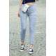 Mad Girls Grey Pocket Detailed Sweatpants MG463 - Gri