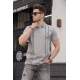 Men Dye Gray Polo T-Shirt 5822 - Boyalı gri