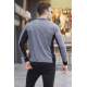 Anthracite Knitwear Polo Sweater 5797 - Antrasit