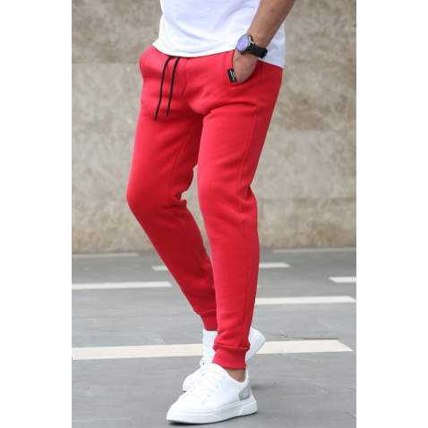 Madmext Men Red Plain Sweatpants 4210 - Kırmızı