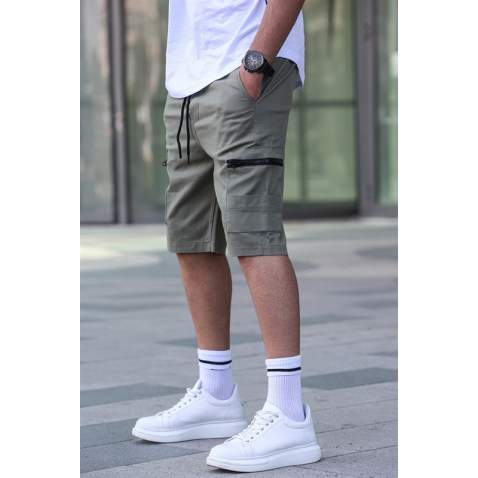 Men Green Capri Shorts 5738 - Yeşil