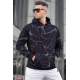 MMadmext Men Black Hoodie Sweatshirt 5324 - Siyah