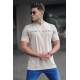 Madmext Men Beige T-shirt 5363 - Bej