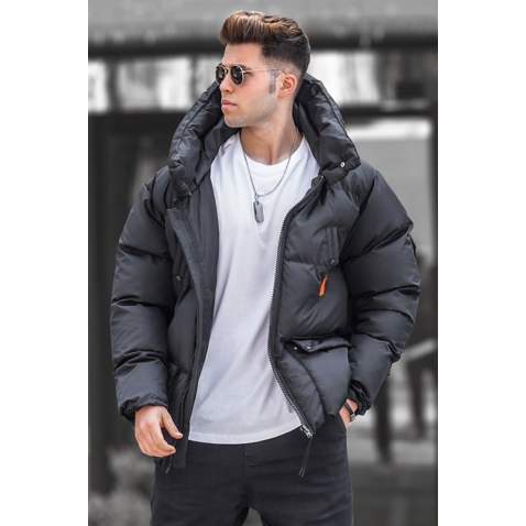 Madmext Men Black Puffer Jacket 5131 - Siyah