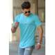 Madmext Blue Basic T-shirt for Men 4500 - Mavi