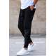 Madmext Men Black Jacquard Sweatpants 5431 - Siyah