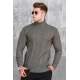 Madmext Men Turtleneck Khaki Sweater 5166 - Haki