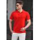 Madmext Men Plain Red Polo T-shirt 5101 - Bordo