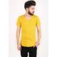 Madmext Yellow T-Shirt 2309 - Sarı