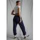 Women Navy Blue Oversize Sweatpants MG1235 - Lacivert