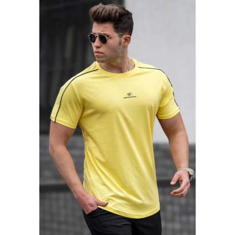 Madmext Men Yellow T-shirt 5226 - Sarı