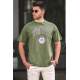 Madmext Men Khaki T-shirt 4999 - Haki