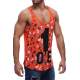 Madmext Orange Printed T-shirt for Men 2626 - Turuncu