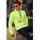 Madmext Neon Yellow Waterproof Kangaroo Jacket 4507 - Neon sarı