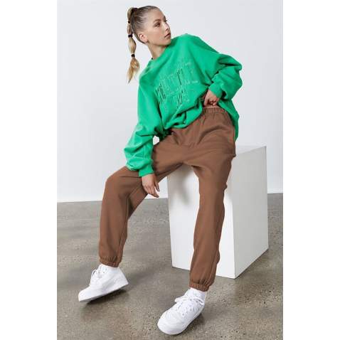 Women Camel Oversize Sweatpants MG1235 - Camel