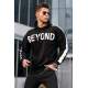 Madmext Men Black Sweatshirt Hoodie 5327 - Siyah