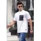 Madmext Men Printed White T-shirt 5358 - Beyaz