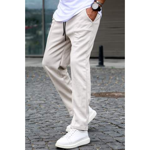 Beige Relaxed Jogger Trousers 5478 - Bej