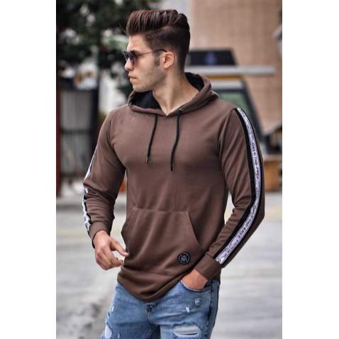 Madmext Camel Hoodie 2666 - Camel