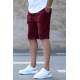 Madmext Maroon Capri Shorts 5410 - Bordo