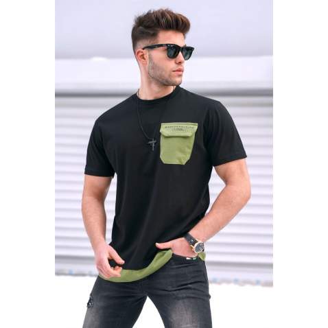 Madmext Men Black T-shirt 5386 - Siyah