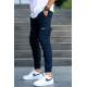 Men Cargo Navy Blue Trousers 5437 - Lacivert