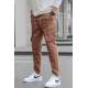 Slim Fit Brown Cargo Trousers For Men 5714 - Kahverengi