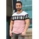 Madmext Soft Pink "Loading" Printed T-shirt for Men 2974 - Pudra