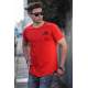 Madmext Red T-shirt with Pocket for Men 4492 - Kırmızı