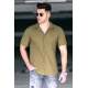 Madmext Men Khaki Shirt 4937