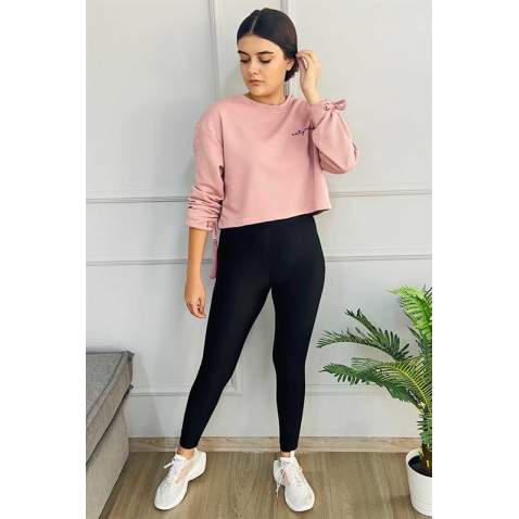 Mad Girls Pink Sweatshirt MG087 - Pembe