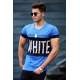 Madmext Blue Printed T-shirt for Men 3067 - İndigo