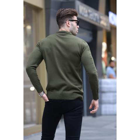 Khaki Knitwear Sweater 5606 - Haki